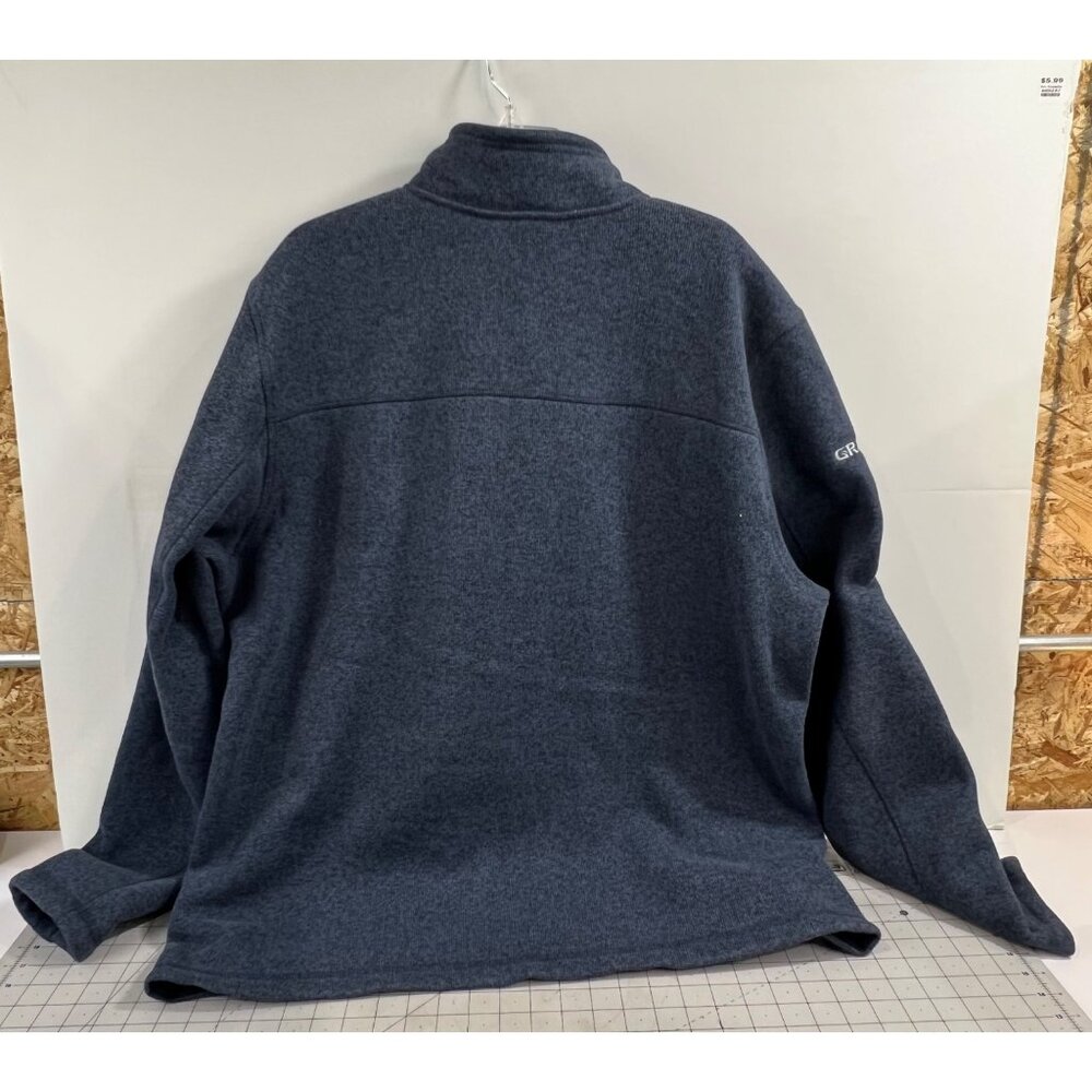 The North Face Mens XXL Blue Fleece Jacket Full-Zip Polyester Warm Outerwear - Picture 8 of 9